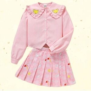 Sakura Cardcaptor Long Sleeve Shirt and Skirt Set